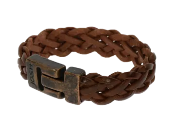 Lederarmband Ido geflochten